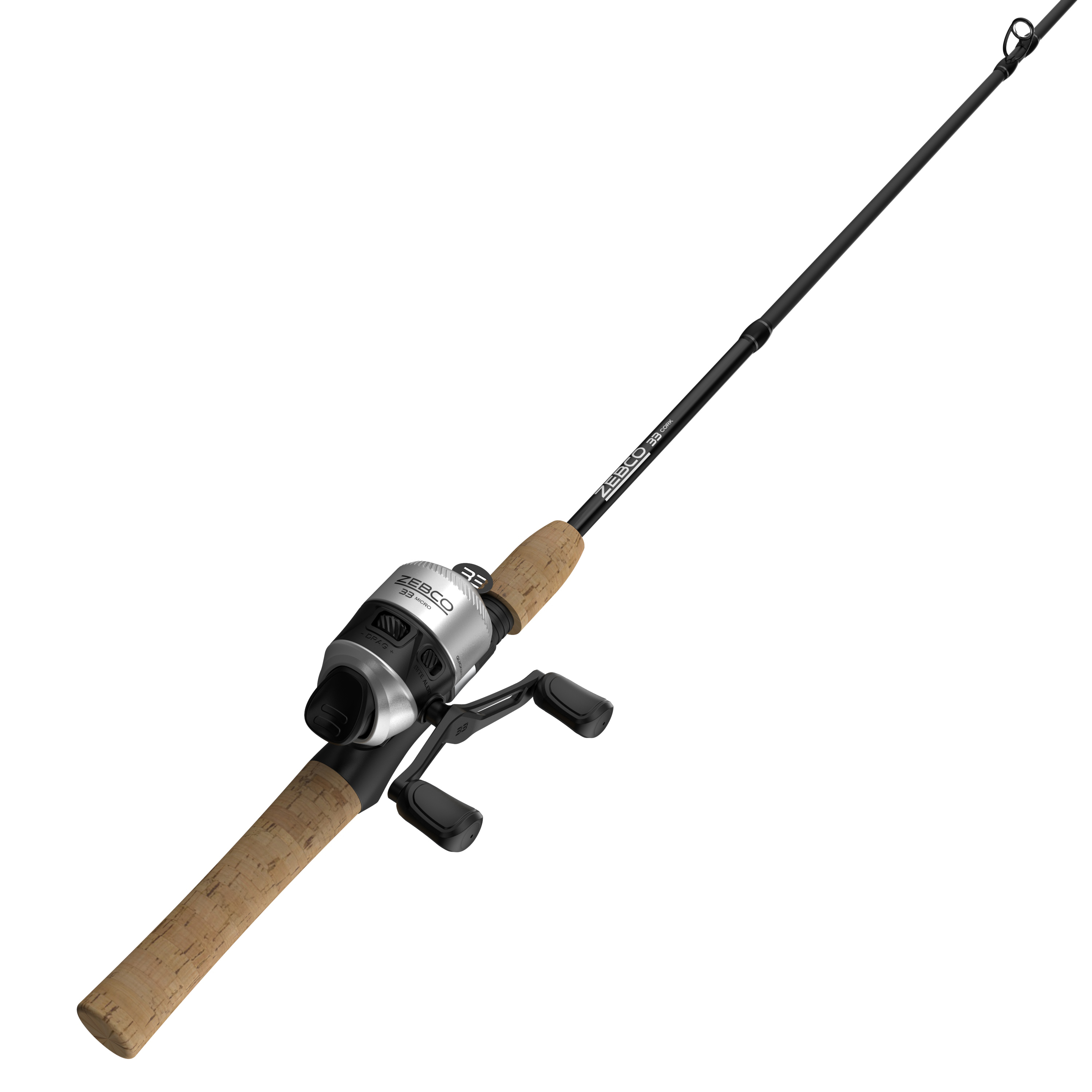 Zebco Fin Commander Spincast Reel and Fishing Rod Combo, 5-Foot 2-Piece  Fishing Pole, Size 10 Reel, Changeable Right- or Left-Hand Retrieve