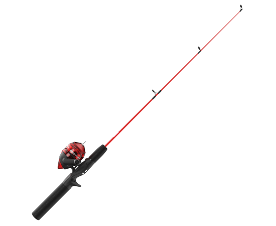 Kids Push Button Spincast Fishing Pole Starter Kit Pink Rod and