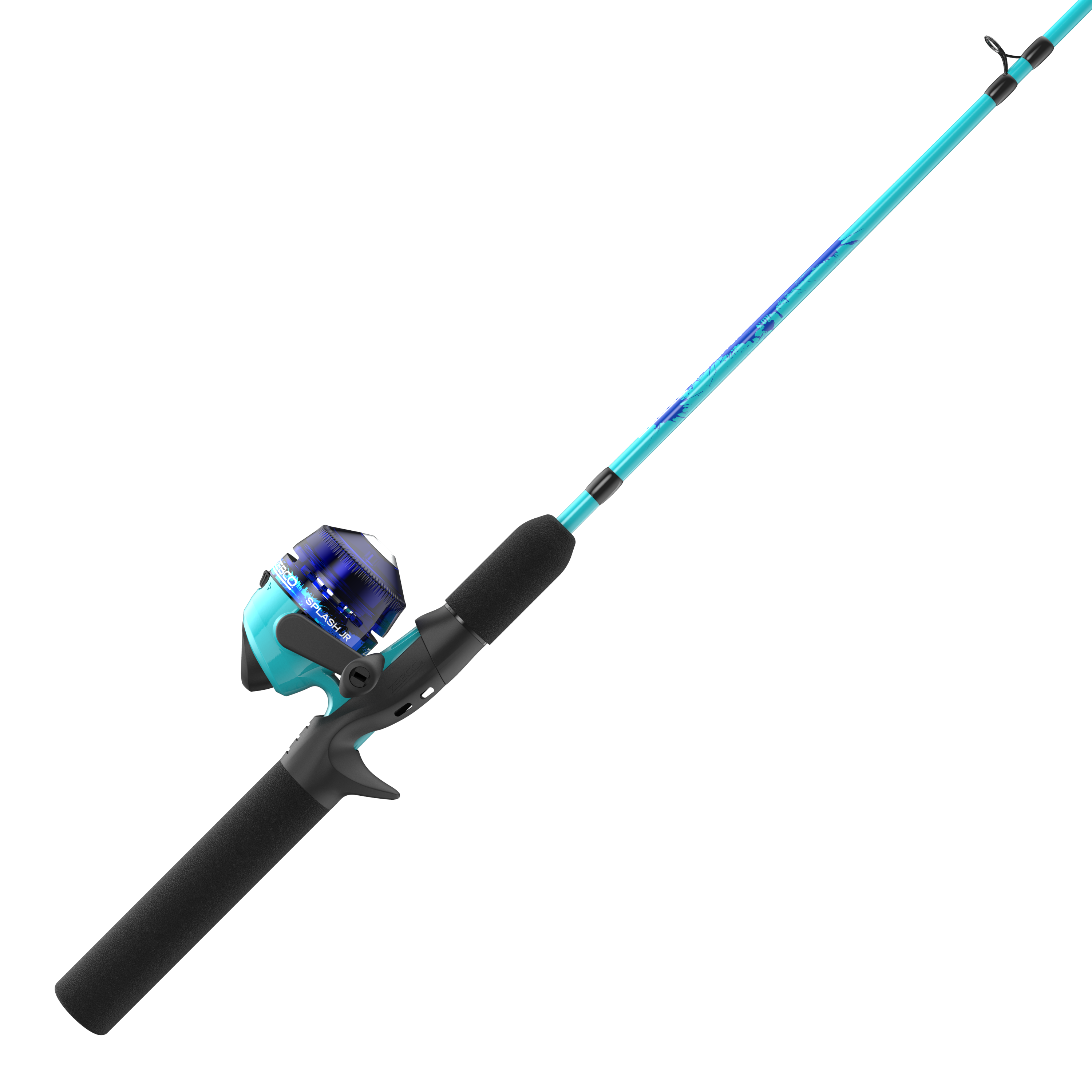 Zebco Slingshot Spinning Reel and Fishing Rod Combo, 2-Piece Medium-Light  Durable Fiberglass Rod, Comfortable EVA Handle, Pre-Spooled with 8-Pound